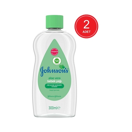 Johnson's Baby 677900 Aloe Vera Bebek Yağı 2 x 300 ML