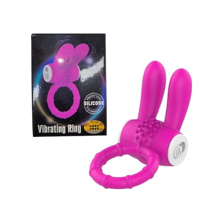 Truva Shop Protection Silicone Rabbit Güçlü Titreşimli Penis Halkası