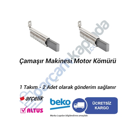 Arçelik Beko Altus Uyumlu Çamaşır Makinesi Motor Kömürü - 408744370