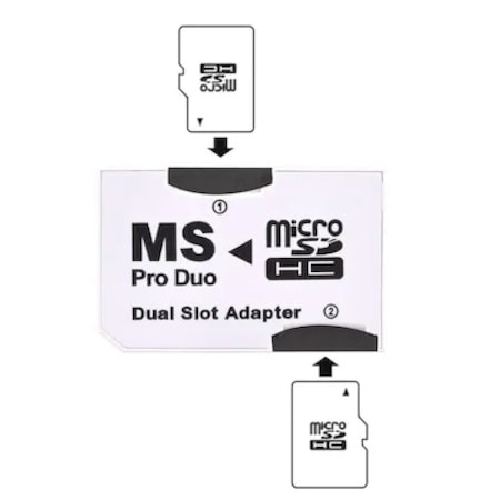 4304 Micro Sd Memory Stick Pro Duo Çevirici Hafıza Kartı Adaptörü