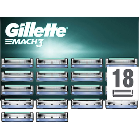 Gillette Mach 3 Yedek Tıraş Bıçağı 18'li