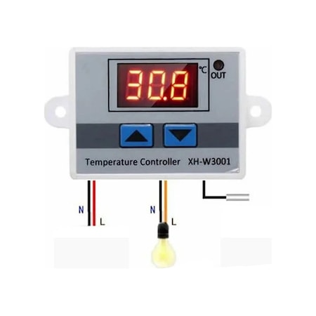 Xh-w3001 220v Ac Dijital Termostat Akvaryum Kuluçka Makinesi XH-W