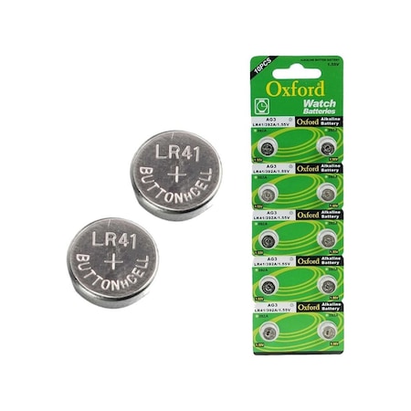 Oxford AG3 LR41 392A Alkalin Saat Pili 10'lu