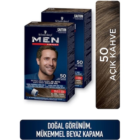 Schwarzkopf Men Perfect Saç Boyası 5.0 Açık Kahve 2'li