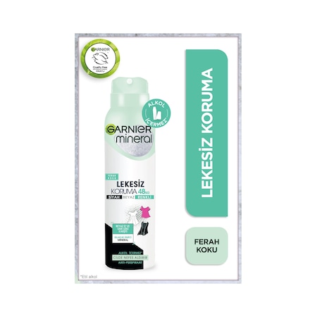 Garnier Mineral Lekesiz Koruma Kadın Sprey Deodorant 150 ML