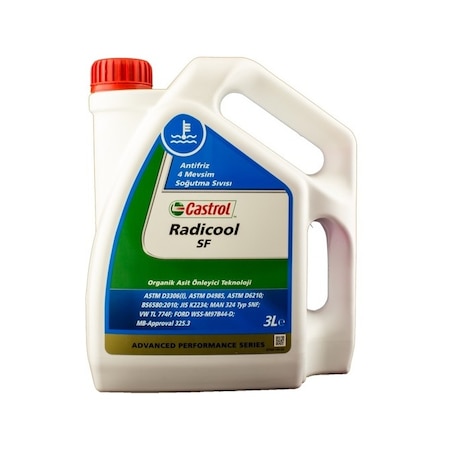 Castrol Radicool Sf Kırmızı Antifriz 3 L