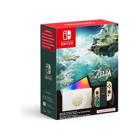 Nintendo Switch OLED Zelda Tears Of The Kingdom Edition Zelda Oyun Konsolu (İthalatçı Garantili)