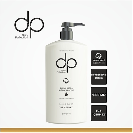 Dp Daily Perfection Pamuk Sütü & Buğday Proteini Şampuan 800 ML