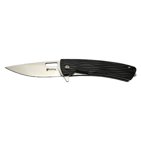 Dpx Gear Aculus F004 Bk Siyah Kurtarma / Kamp Çakı 18cm - Yarı Otomatik, Cam Kırma Aparatlı, Kemerlikli, Kutulu