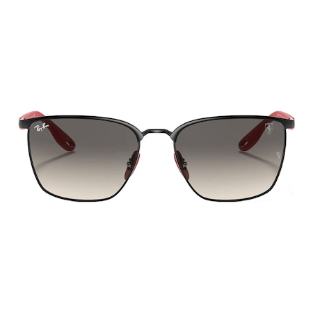 Ray-Ban Ferrari 3673M F04111 56 Erkek Siyah Köşeli Çerçeve Güneş Gözlüğü