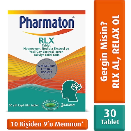 Pharmaton RLX Takviye Edici Gıda 30 Çift Kaplı Film Tablet