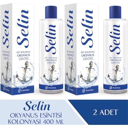 Selin Parfümlü Kolonya Okyanus Esintisi 400 ML 2'li