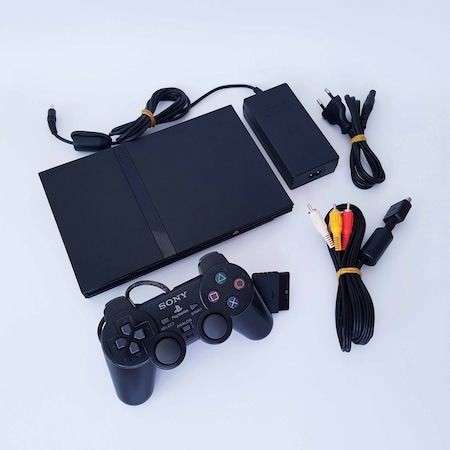 Sony Ps2 Slim + 1 Ps2 Oyun Playstation 2 Konsol