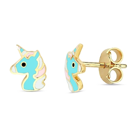 Lilarote Unicorn Çocuk Altın Küpe 81253766