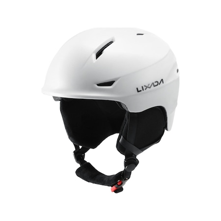 Lixada Çıkarılabilir Kulaklık Ile Lixada Snowboard Kask Erkek Beyaz