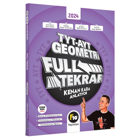 Kenan Kara Tyt-ayt Geometri Full Tekrar Video Ders Kitabı F10 Yayınları