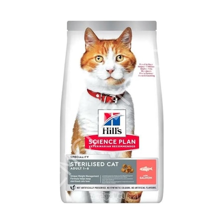 Hill's Somon Balıklı Kısırlaştırılmış Yetişkin Kedi Mamasi 8 KG + 2 KG