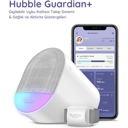 Hubble Guardian+ Giyilebilir Uyku Kalitesi Takip Sistemi