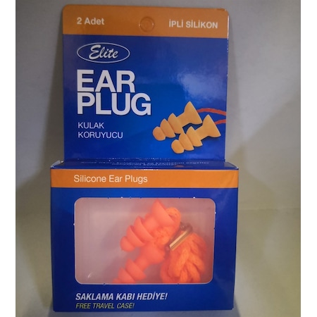 Ear Plug Silikon İpli Kulak Tıkacı Çok Renkli