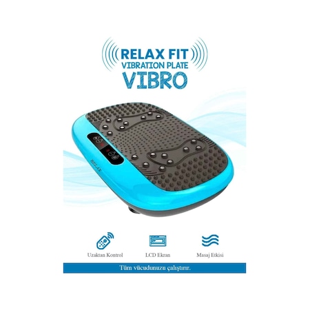 Relax Vibro Vibration Plate Egzersiz Fitness Çok Renkli