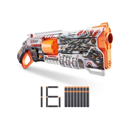 Oyuncak Tabanca X-shot Skins Lock Blaster 16 Dartlı