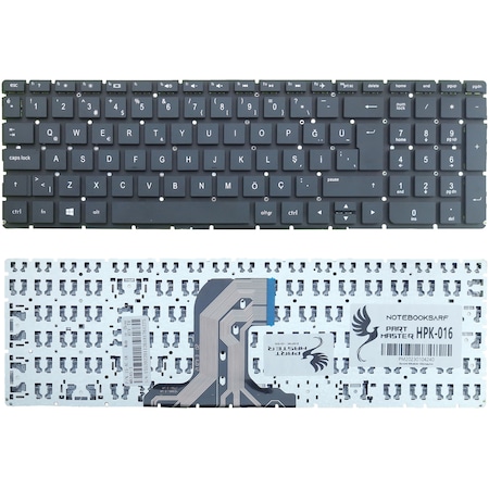 HP Uyumlu 15G-Ad100, 15Q-Aj100 Klavye (Siyah)