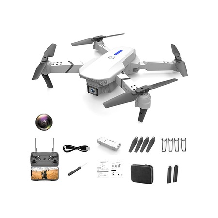 Xkj E88pro Tek Kamera Katlanır Drone 4 Eksenli 360 Derece Rollover Rc 1 Pil