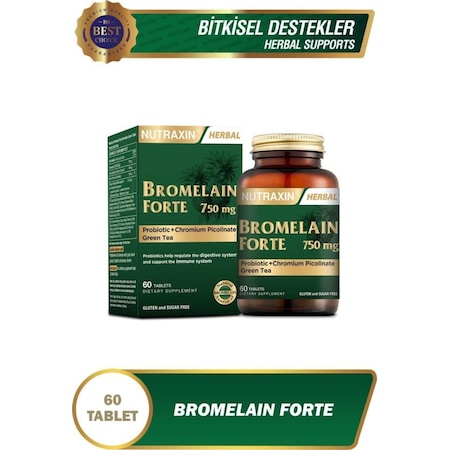 Nutraxin Bromelain Forte 750 MG 60 Tablet