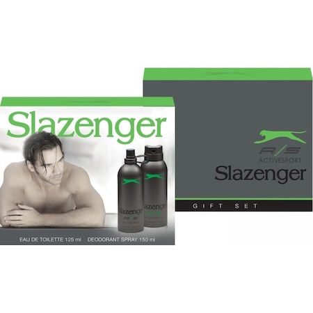 Slazenger Active Sport Yeşil Erkek Parfüm EDT 125 ML + Sprey Deodorant 150 ML