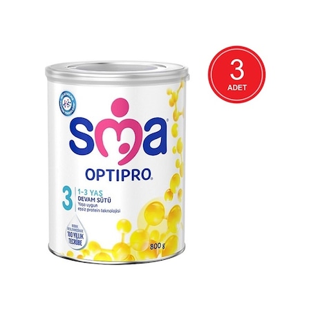 Sma Optipro 3 Devam Sütü 1 - 3 Yaş 3 X 800 G