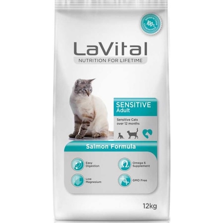 La Vital Sensitive Somonlu Yetişkin Kedi Maması 12 KG