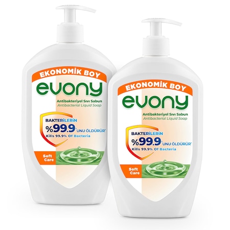 Evony Antibakteriyel Sıvı Sabun Soft Care 2 x 700 ML