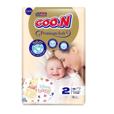 Goon Premium Soft Bebek Bezi 2 Numara 46 Adet