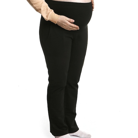 Baby Mom Hamile Geniş Paça Pantolon 23YBMMAHMP002 Siyah