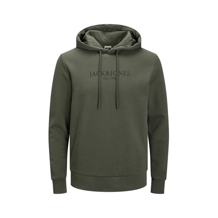 Erkek Logo Baskili Kapüsonlu Sweatshirt Luke 12214639 Forest