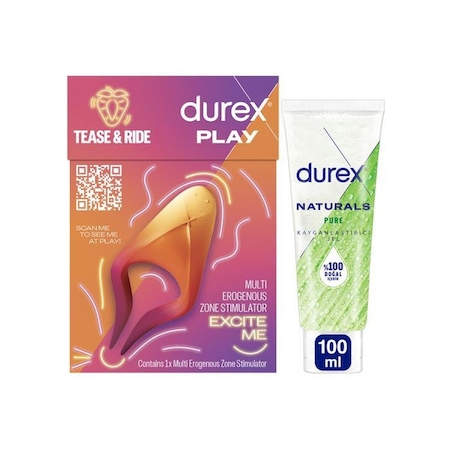 Durex Çoklu Erojen Bölge Uyarıcı + Naturals Pure Kayganlaştırıcı Jel 100 ML