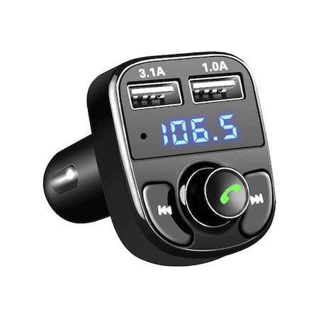 Car X8 Araç Bluetooth USB MP3 SD Kart Çakmaklık Fm Transmitter