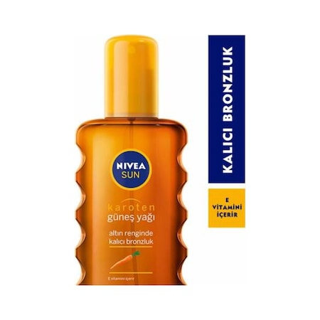 Nivea Sun Karoten Özlü SPF 6 Bronzlaştırıcı Güneş Yağı Spreyi 200 ML