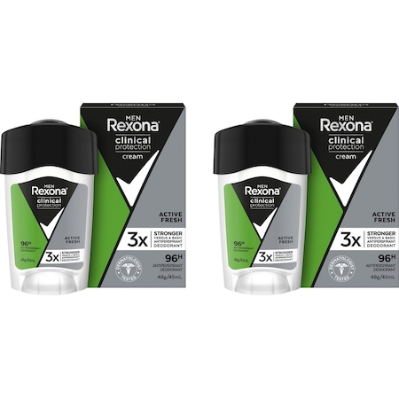 Rexona Men Clinical Protection Active Fresh Stick Deodorant 2 x 45 ML