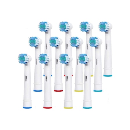 LOVYCO Yedek Fırça Başlıkları Oral B Ile Uyumlu 12 Elektrikli Ve