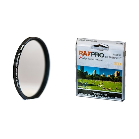 Raypro Nikon 18-105 - 18-140 MM Lens için 67 MM HD Slim CPL Polarize Filtre