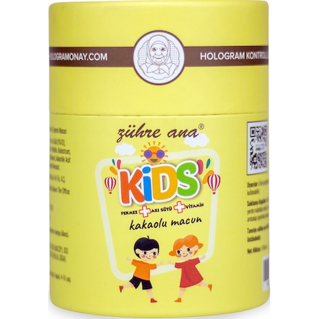 Zühre Ana Kids Arı Sütü Pekmez Vitamin Katkılı Kakaolu Macun 240 G