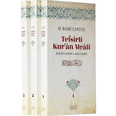 Tefsirli Kur'an Meali (3 Cilt Takım) - Hasan Basri Çantay - Risale Yayınları