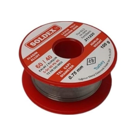 Soldex 60/40 100 G Lehim Teli 0.75 MM