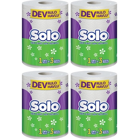 Solo 4 Paket Dev Rulo Havlu Kağıt