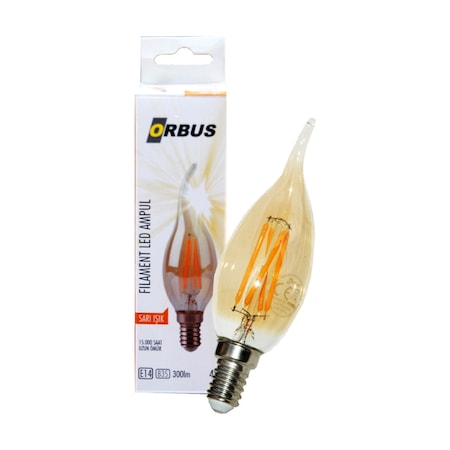 Orbus Rustik Kıvrık Orb-ta3 4w Amber E14 300lm