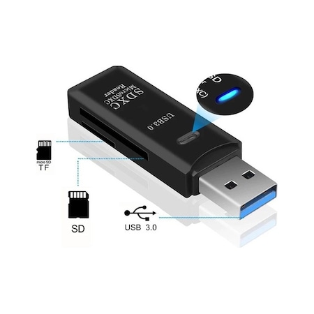 Daytona NO143 Usb Kart Okuyucu Micro Sd Kart Okuyucu (2 ADET)