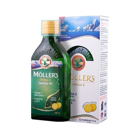 Möllers Omega 3 Balık Yağı Şurubu Limon Aromalı 250Ml