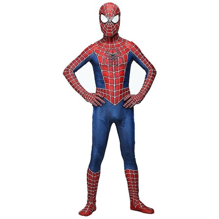 Çocuklar İnanılmaz Örümcek Adam Cosplay Kostüm Partisi Tulum