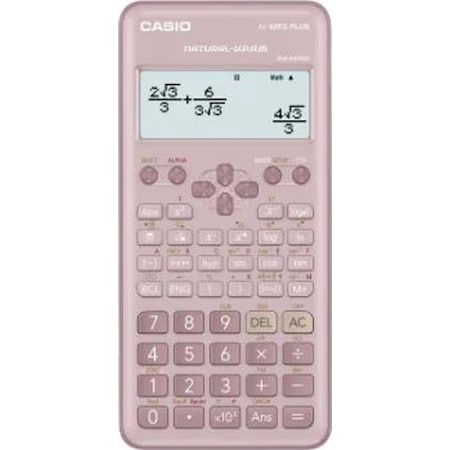 Casio FX-82ES Plus 2.Versiyon Bilimsel Fonksiyonlu Hesap Makinesi Pembe